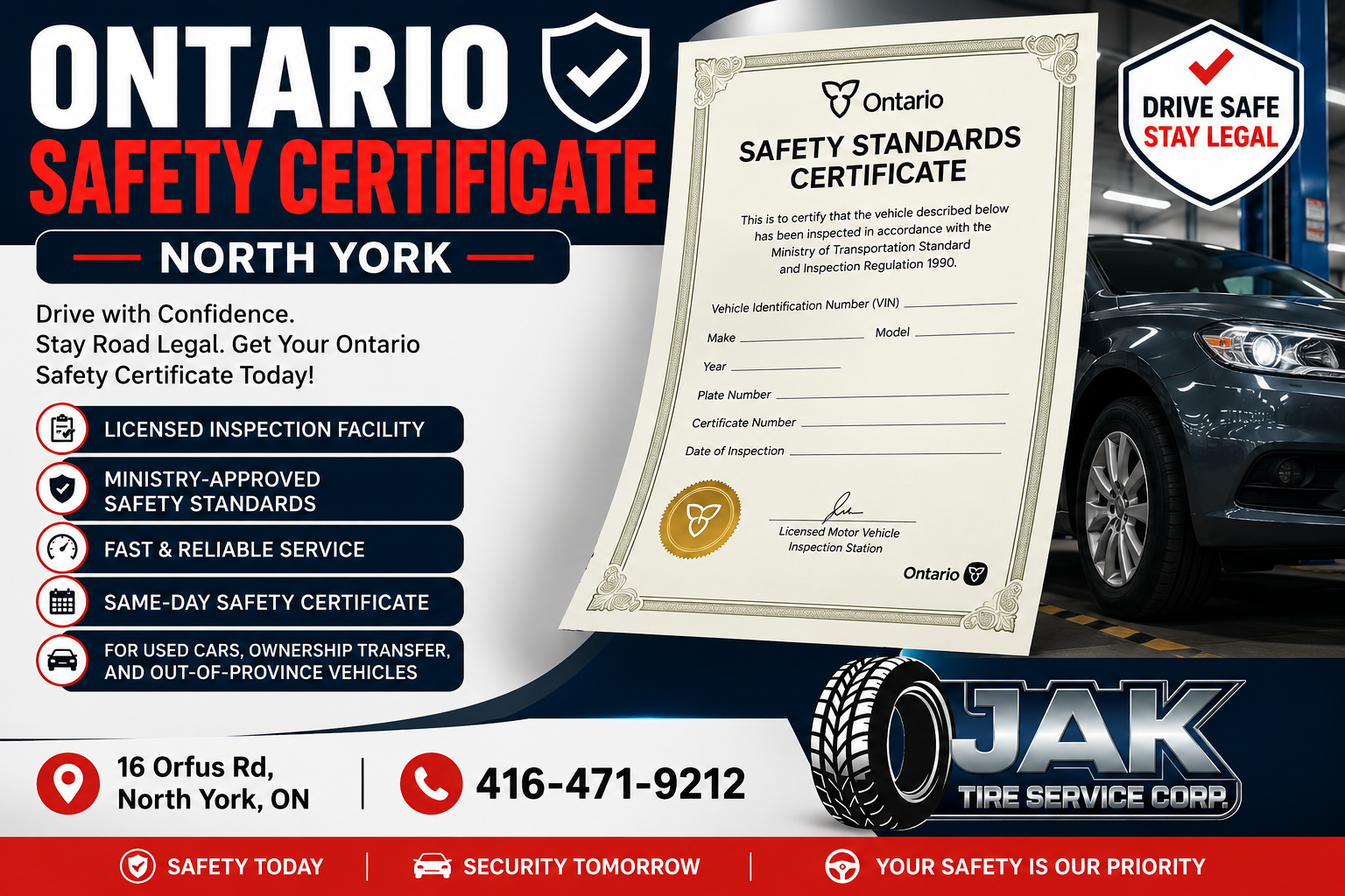Ontario Safety Certificate